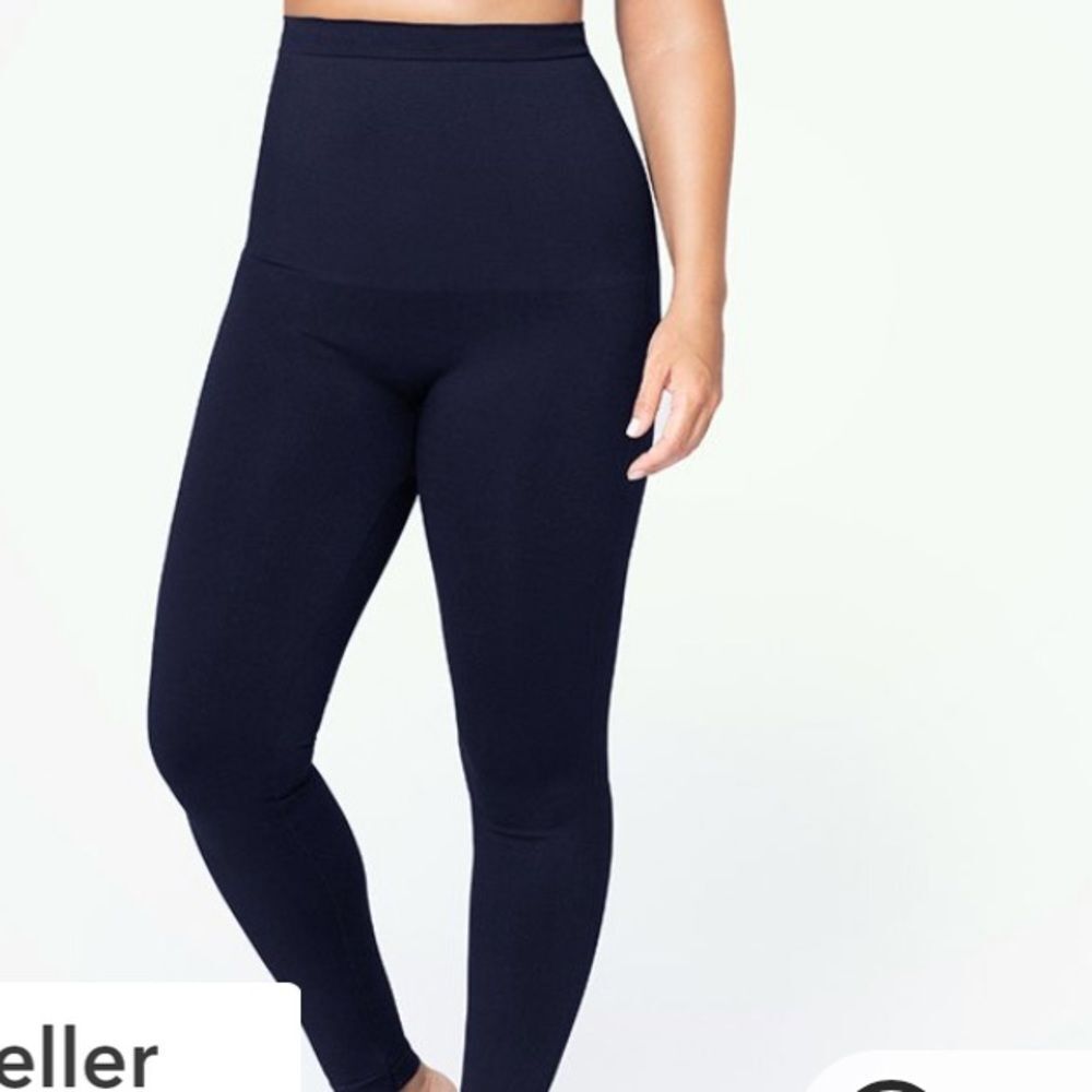 Shapermint Essentials High Waisted Shaping Leggings Black New With Tags